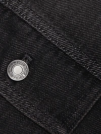 Denim Button-Front Shirt