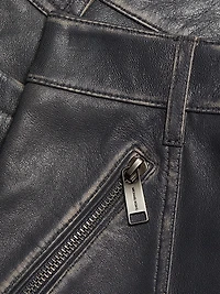 Micro Leather Mini Skirt