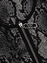 Snake Jacquard Scoopneck Midi-Dress