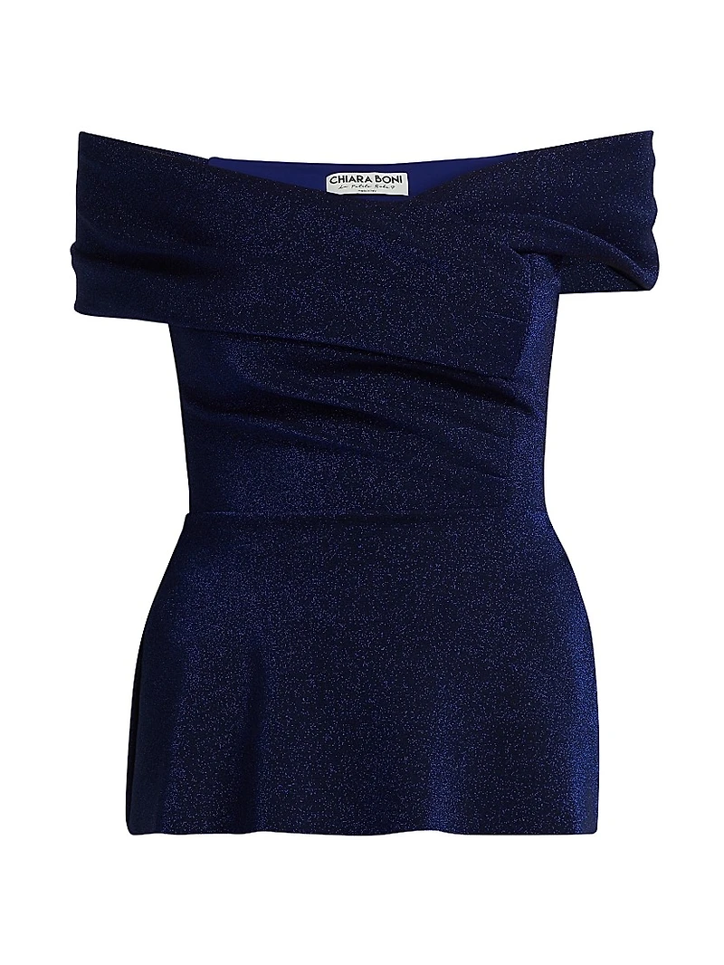 Mique Sugar Twisted Off-The-Shoulder Top