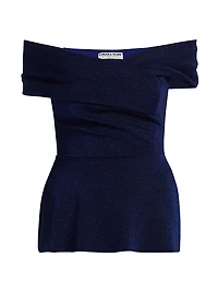 Mique Sugar Twisted Off-The-Shoulder Top