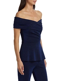 Mique Sugar Twisted Off-The-Shoulder Top