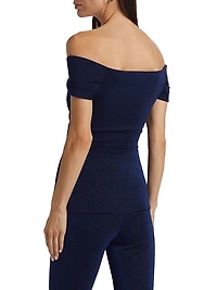 Mique Sugar Twisted Off-The-Shoulder Top
