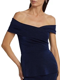 Mique Sugar Twisted Off-The-Shoulder Top