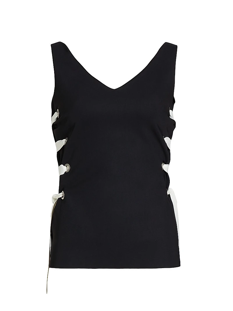 Agaty Lace-Up Top
