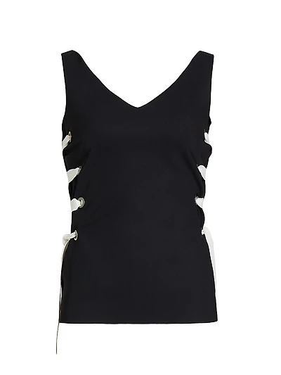 Agaty Lace-Up Top