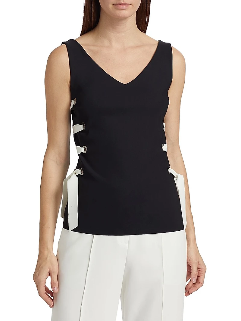 Agaty Lace-Up Top