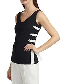 Agaty Lace-Up Top