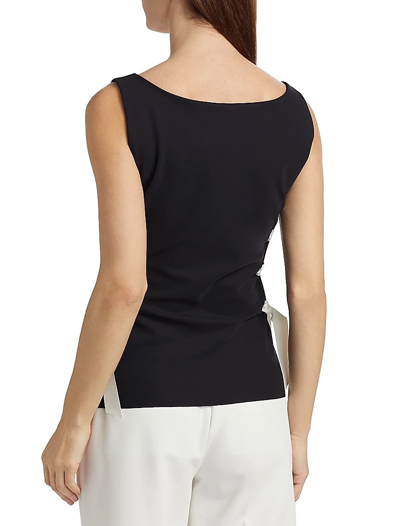 Agaty Lace-Up Top