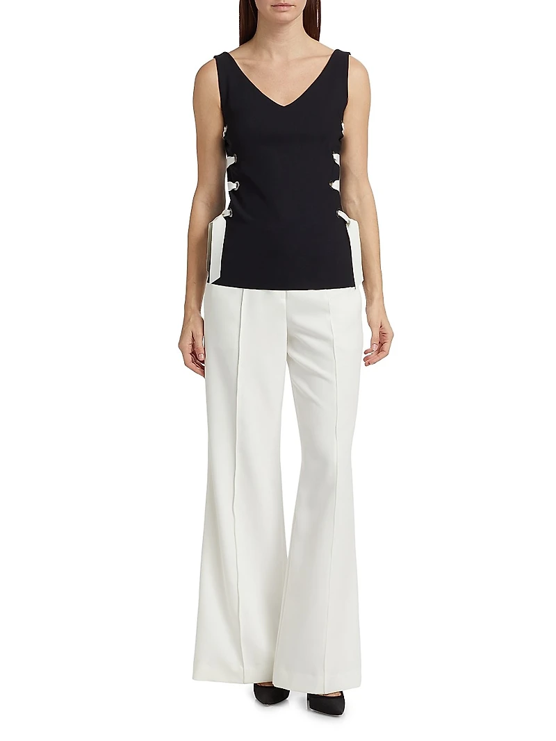 Agaty Lace-Up Top