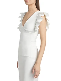 Buncho Ruffle-Sleeve Top