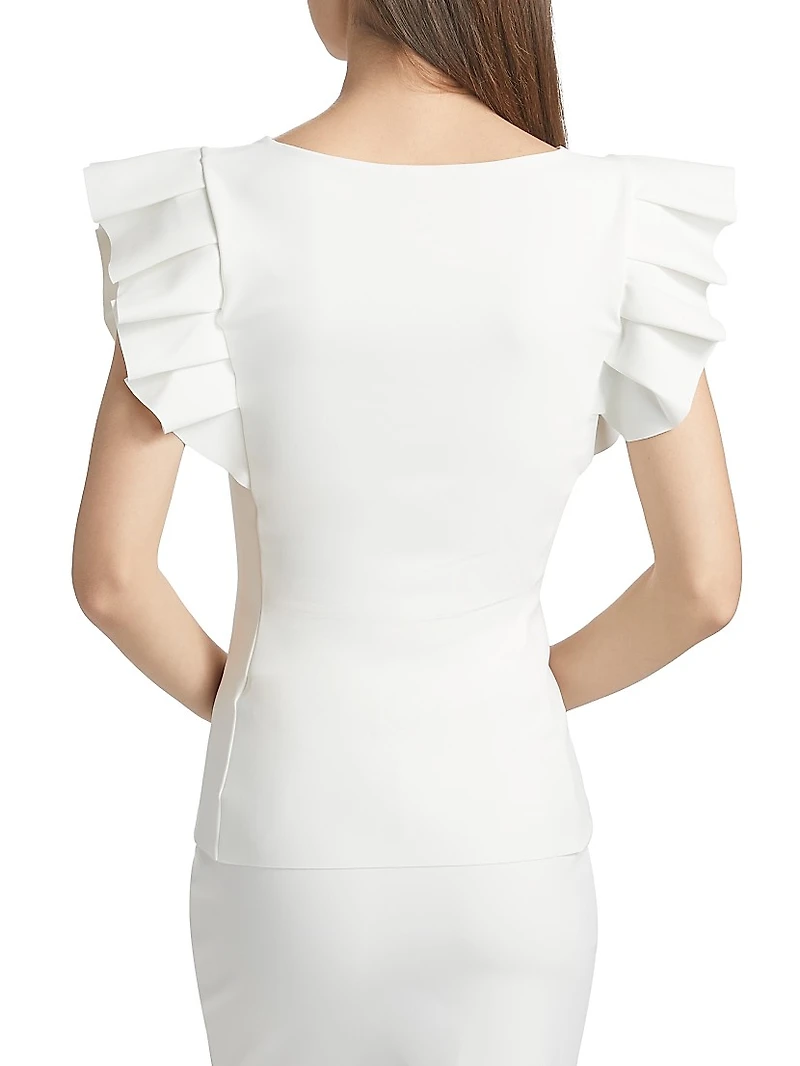 Buncho Ruffle-Sleeve Top