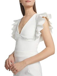 Buncho Ruffle-Sleeve Top