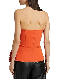 Leapy Strapless Bow Top