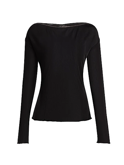 Gwenyth Embellished Jersey Top