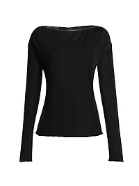 Gwenyth Embellished Jersey Top