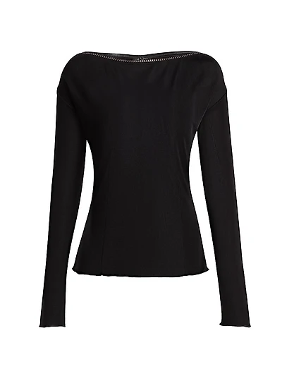 Gwenyth Embellished Jersey Top
