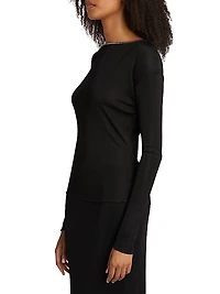 Gwenyth Embellished Jersey Top