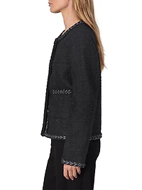 Mirabelle Tweed Button-Up Jacket