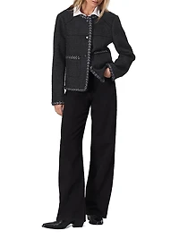 Mirabelle Tweed Button-Up Jacket