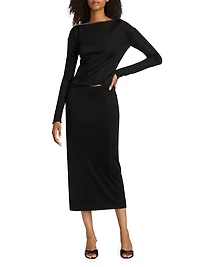 Gwenyth Embellished Midi-Skirt