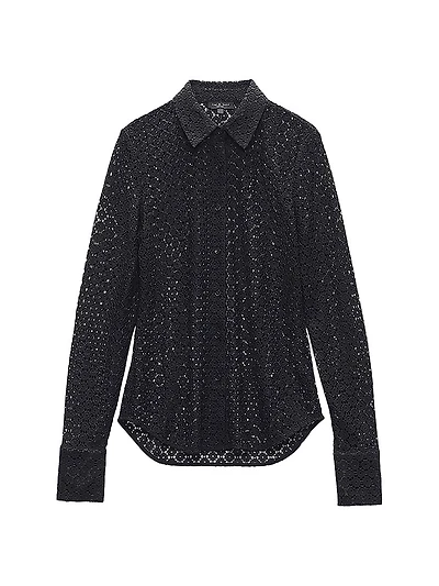 Yvette Lace Long-Sleeve Shirt