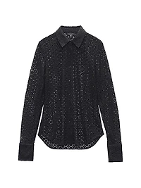Yvette Lace Long-Sleeve Shirt