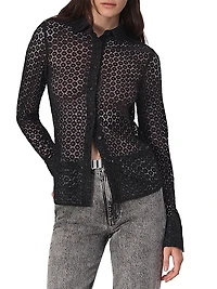 Yvette Lace Long-Sleeve Shirt