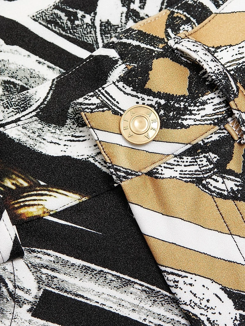 Chain-Printed High-Rise Leggings