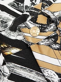 Chain-Printed High-Rise Leggings
