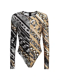 Chain Long-Sleeve Bodysuit