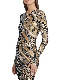 Chain Long-Sleeve Bodysuit