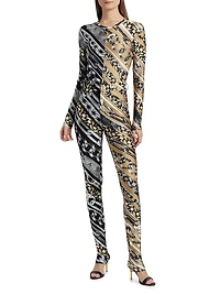 Chain Long-Sleeve Bodysuit