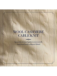 Cable-Knit Wool-Cashmere Turtleneck Sweater