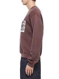 Postcard Cotton Crewneck Sweatshirt