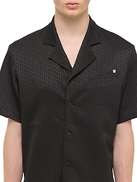 Modest Woven Jacquard Camp Shirt