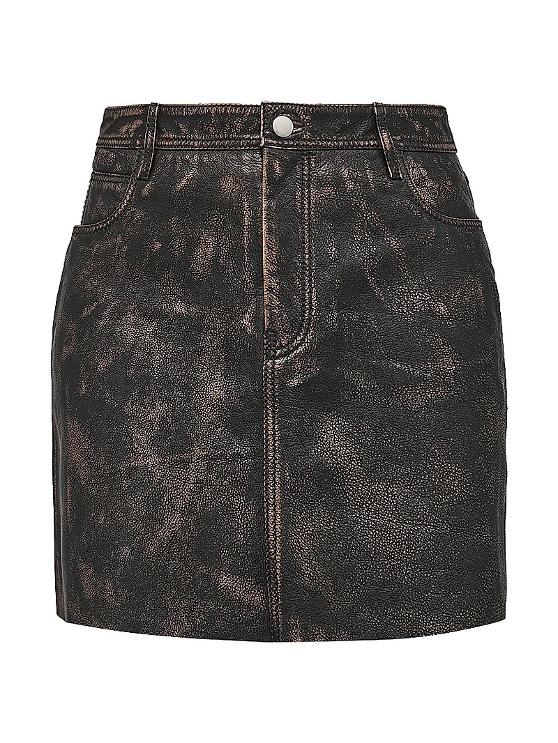 Bonnie Leather Skirt