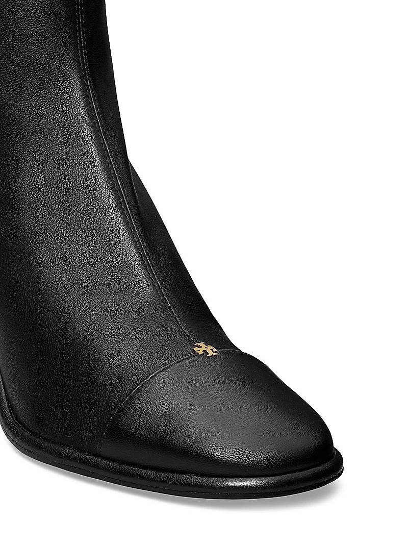 Cap-Toe 70MM Leather Ankle Boots