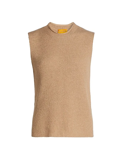 Layer Up! Rib-Knit Cashmere Vest