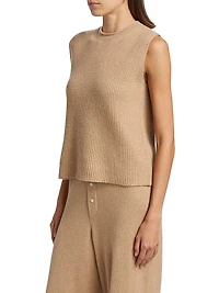 Layer Up! Rib-Knit Cashmere Vest