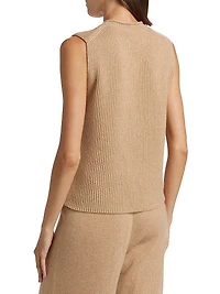 Layer Up! Rib-Knit Cashmere Vest