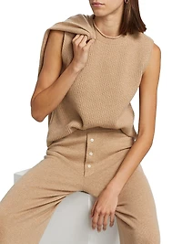 Layer Up! Rib-Knit Cashmere Vest