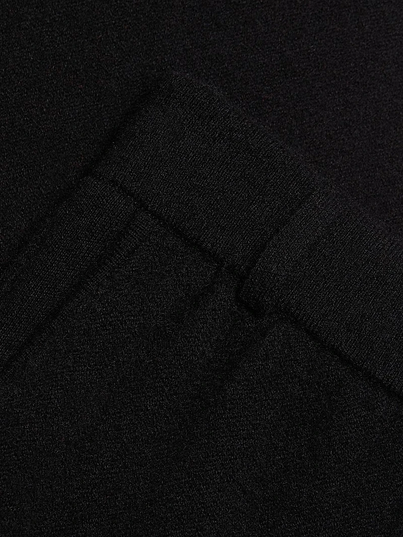 Cashmere Tailored Wide-Leg Pants