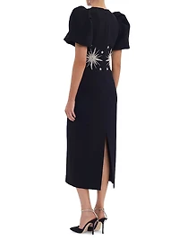 Estella Embellished Midi-Dress
