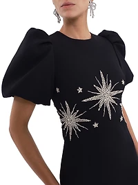 Estella Embellished Midi-Dress