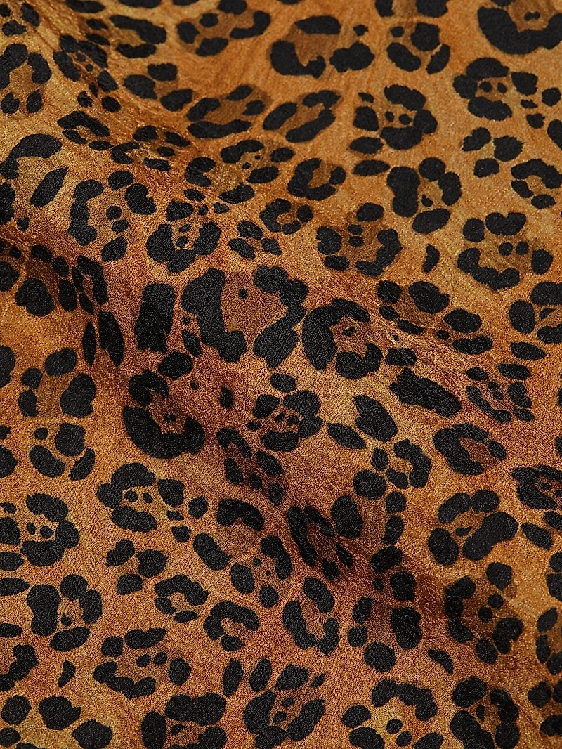 Brynn Leopard-Print Skirt