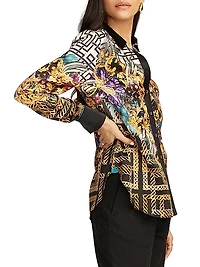 Gabriela Geometric Print Long-Sleeve Shirt