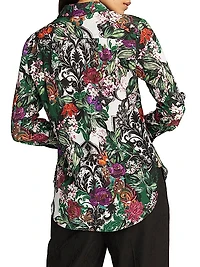 Gabriela Botanical-Print Long-Sleeve Shirt