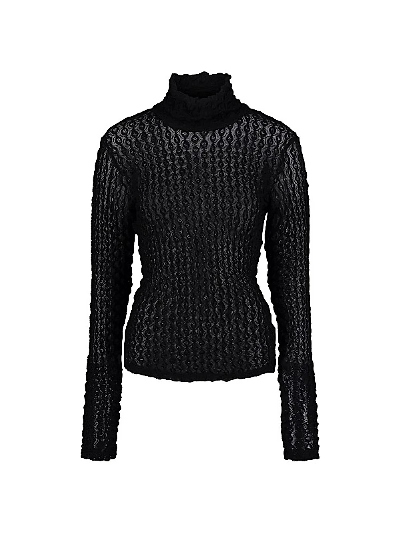 Aubrey Fine-Knit Turtleneck Sweater