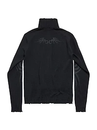Y2K Zip-Up Cardigan